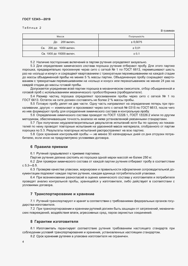 Страница 6 ГОСТ 12343-2019