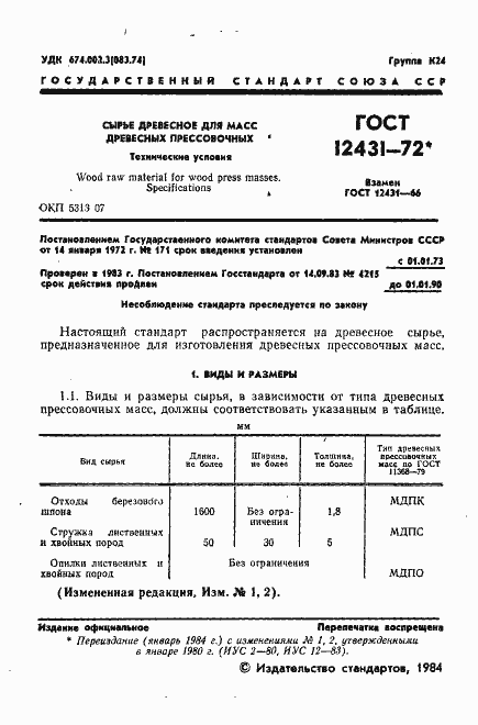 Страница 2 ГОСТ 12431-72