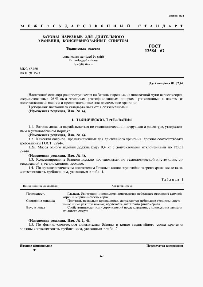 Страница 1 ГОСТ 12584-67