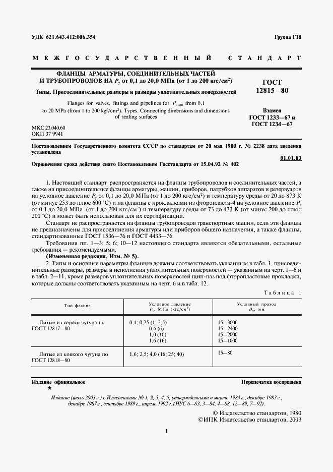 Страница 5 ГОСТ 12815-80