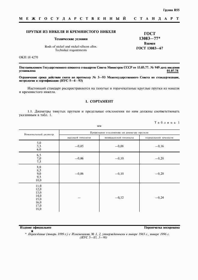 Страница 3 ГОСТ 13083-77