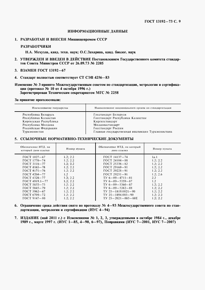 Страница 13 ГОСТ 13192-73