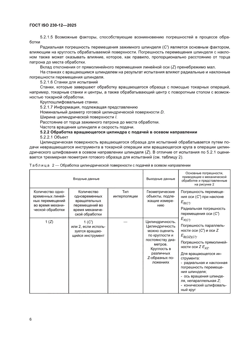 Страница 12 ГОСТ ISO 230-12-2025