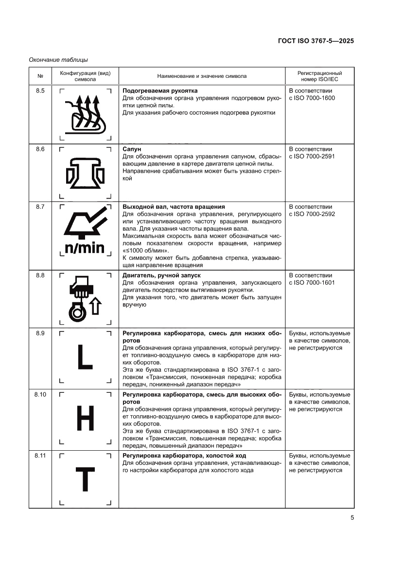 Страница 9 ГОСТ ISO 3767-5-2025