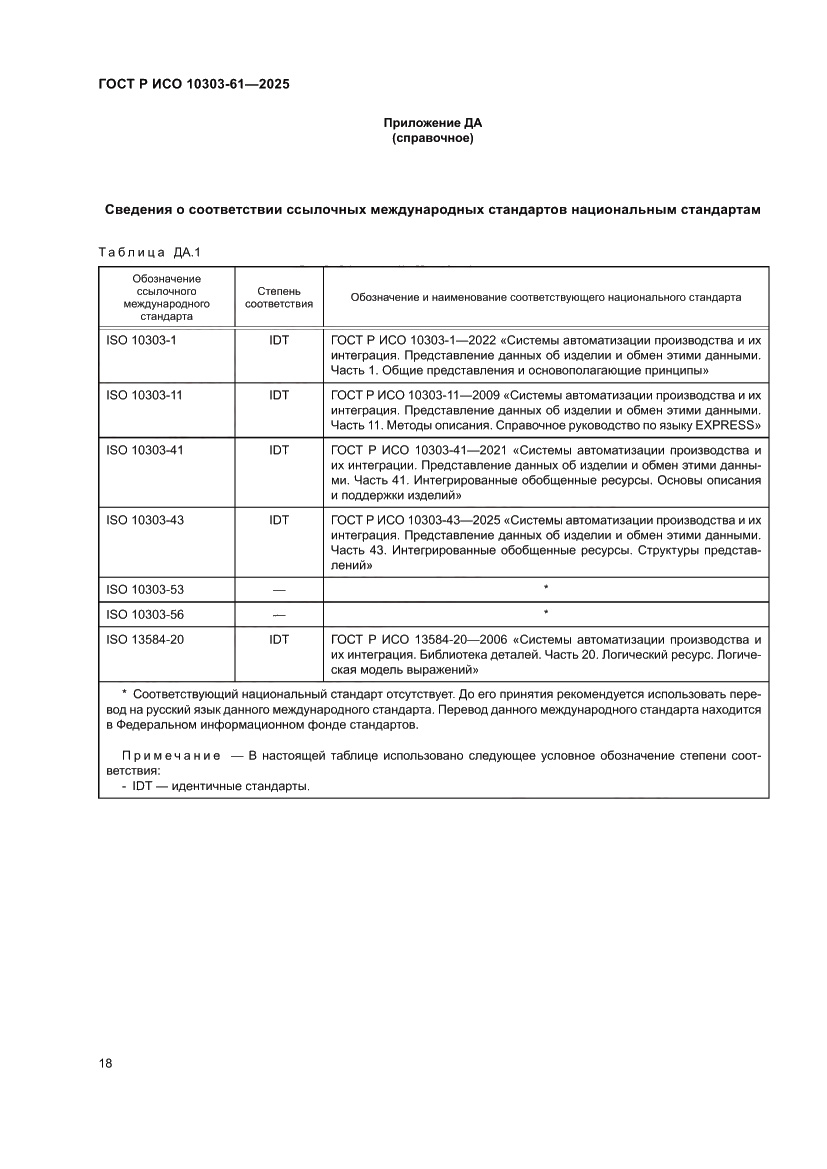 Страница 22 ГОСТ Р ИСО 10303-61-2025
