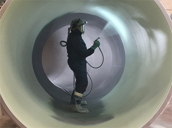 антикоррозийная защита металлоконструкций: обработка внутренних поверхностей труб больших размеров