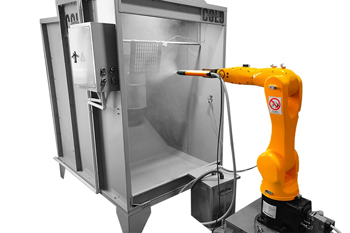 роботизированные аппараты для порошковой покраски металла почти всё делают сами