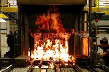 одна из разновидностей печей для цементации металла