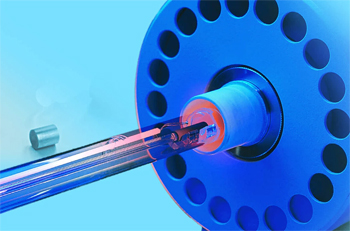 дилатометр в процессе работы