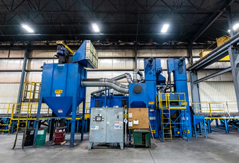 установка для дробеструйной обработки металла