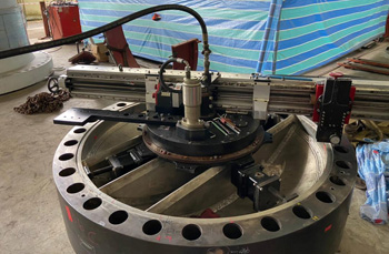 оборудование для мобильного фрезерования фланца