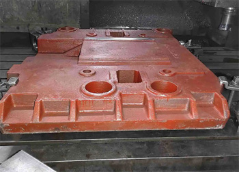 после фрезеровки чугуна деталь рекомендуется покрасить для защиты от коррозии