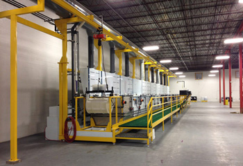 линия кадмирования металла на производстве