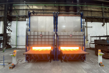 участок камерных печей в цехе термообработки