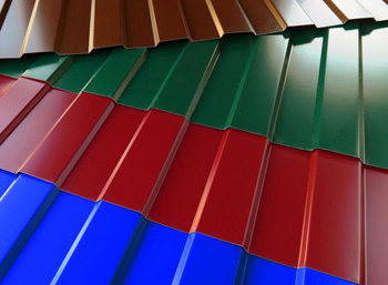 лист окрашенный профилированный