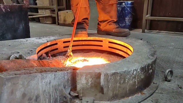 процесс литья в холоднотвердеющие смеси: изготовление стойки плуга