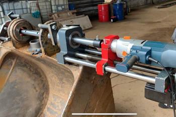 мобильным расточным наплавочным станком удобно пользоваться при работах на выезде