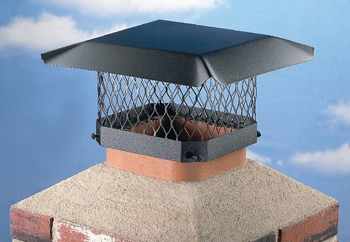 один из вариантов оформления трубы после порошковой покраски дымоходов