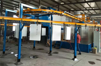 в цехе порошковой покраски радиаторов работа поставлена на поток