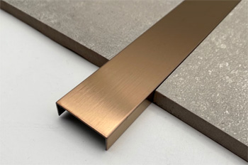 бронзовый профиль используют для отделки плитки