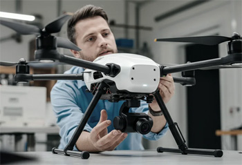 финишный этап производства беспилотников - контроль и проверка работоспособности