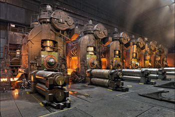 цех по производству проката впечатляет и размерами, и оснащением