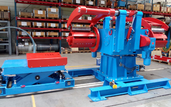 комплект разматывателя рулона, поставленный на производство