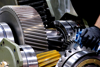 диагностика контакта и ходе шестерен после ремонта редукторов