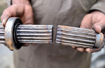 трудно поверить, но ремонт валов-шестерен возможен даже при такой критической поломке