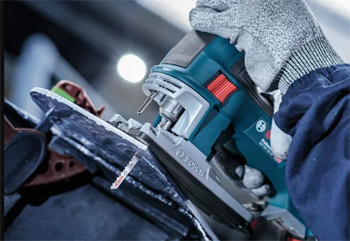 резка электролобзиком толстого листового проката