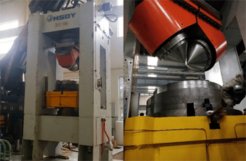 ротационно-ковочная машина, установленная в цехе