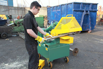 рубка пресс-ножницами типа аллигатор