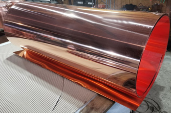 рулон медный легко размотать и разделить на небольшие отрезки