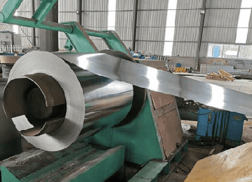 формирование оцинкованного рулона из листовой полосы