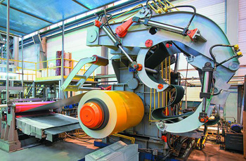 участок намотки рулона окрашенного