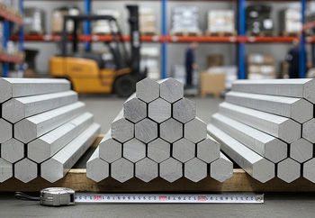 измерительный контроль партии алюминиевых шестигранников