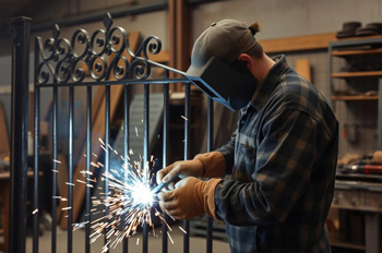 ручная сварка ворот - трудоемкий процесс