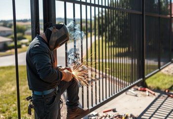 сварка ворот на выезде: работа на территории заказчика