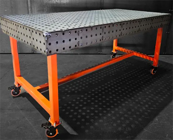 мобильные сварочные столы, оснащенные колесами