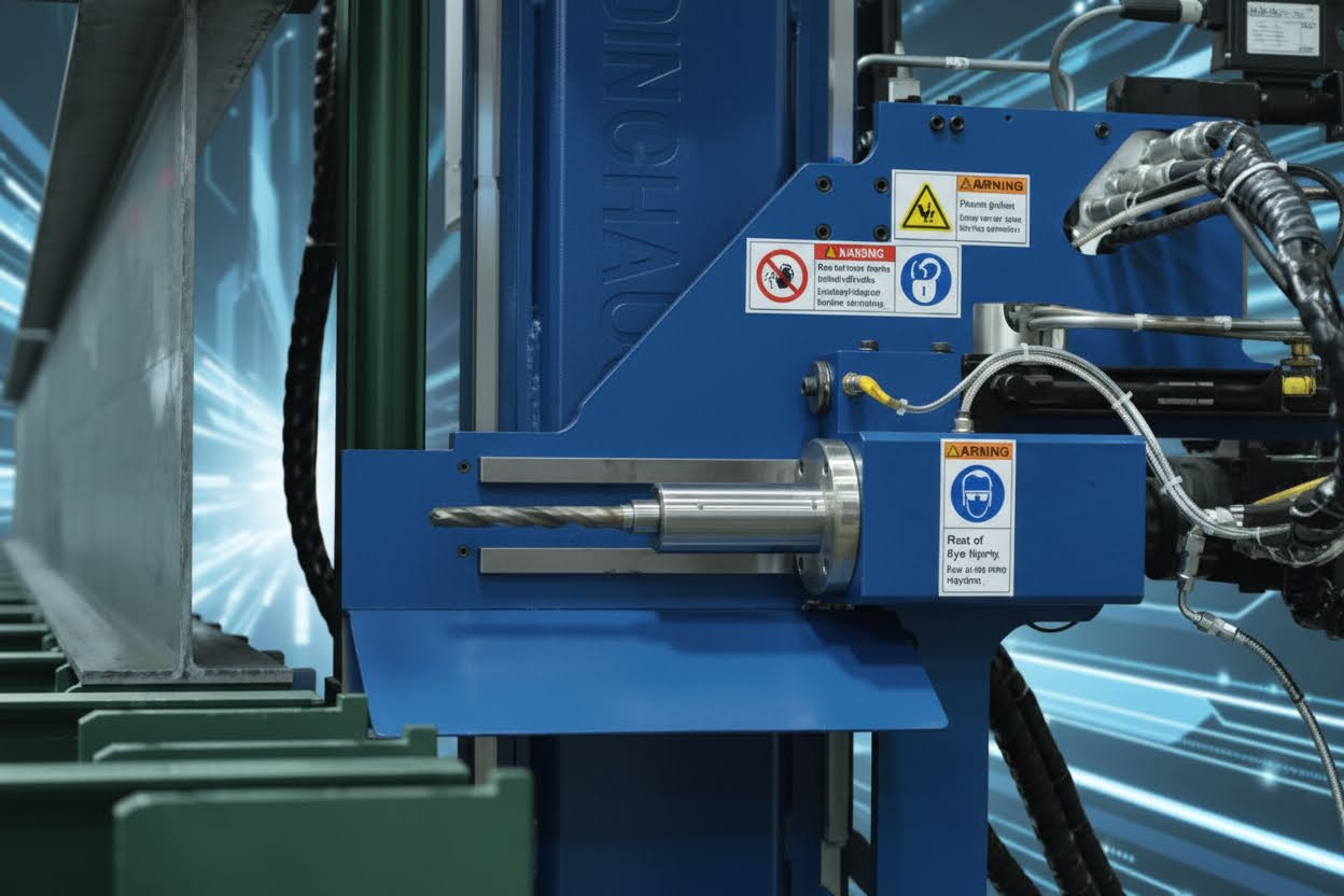 сверлильный станок с ЧПУ готов к работе