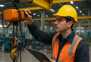 проверка исправности тельфера перед началом работы