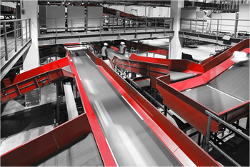 транспортеры могут представлять собой сложные линии из нескольких уровней