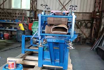 формовка полуовальной трубы на станке