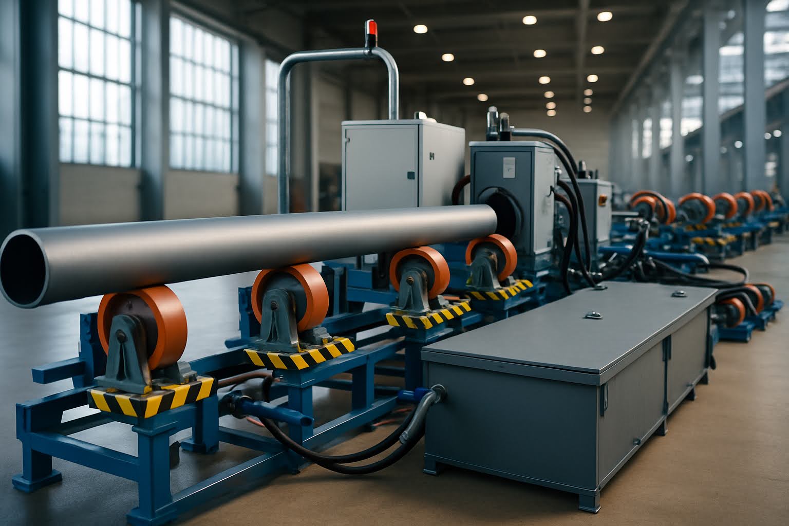 установки абразивно-экструзионной обработки труб