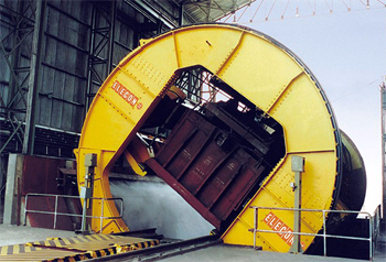 вагоноопрокидыватели помогают быстро извлечь материал и использовать его по назначению