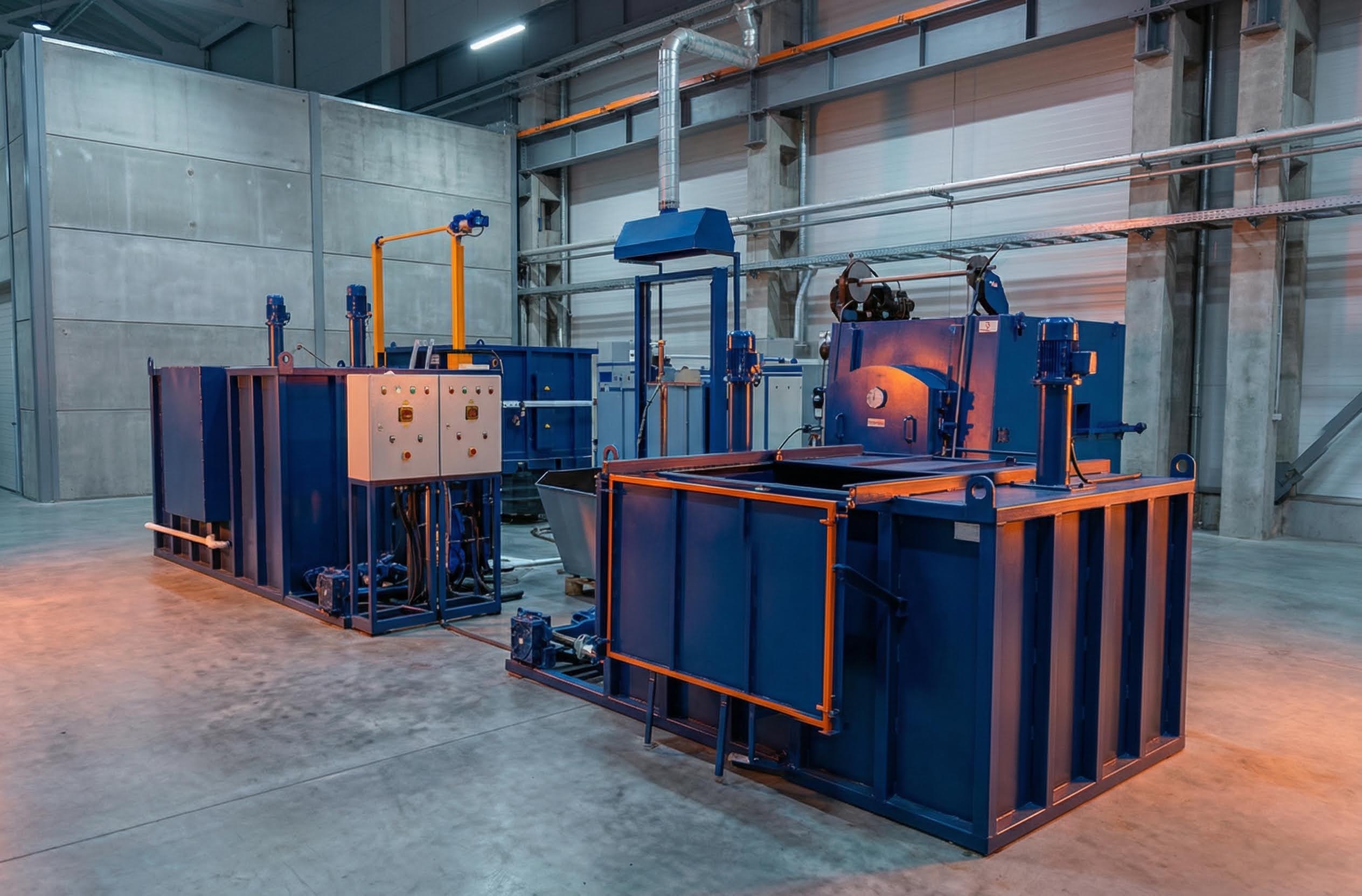 производство закалочных ванн с установкой на вашем производстве